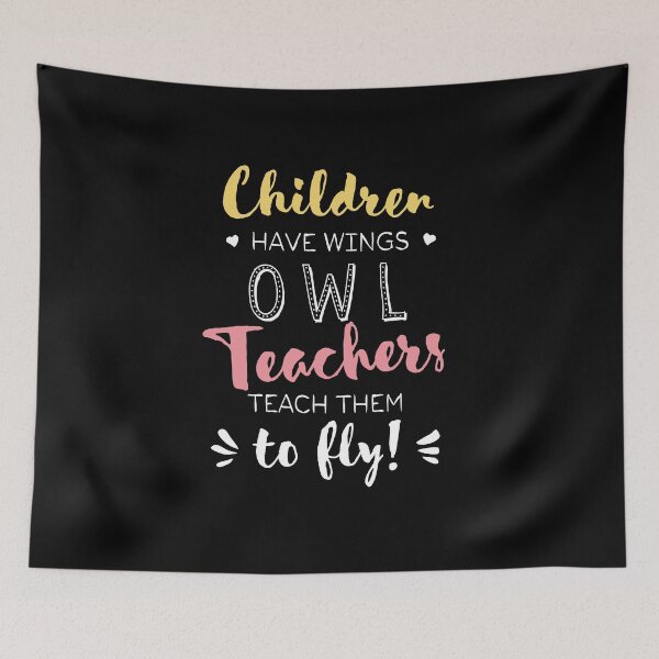 Item preview, Owl Teacher Gifts - Beautiful Wings Quote designed and sold by betternotes.