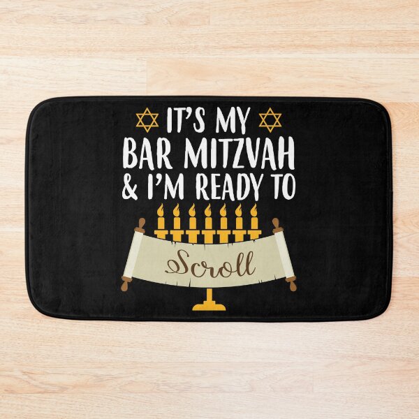 Item preview, Funny Jewish Ready To Scroll Bar Mitzvah graphic designed and sold by jakehughes2015.