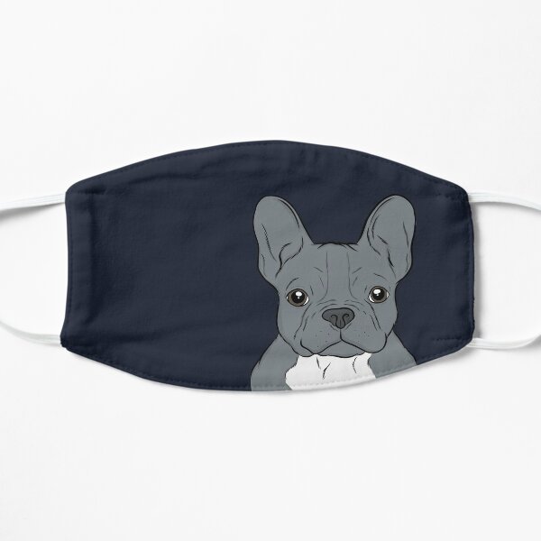 Masken Blaue Frenchie Redbubble