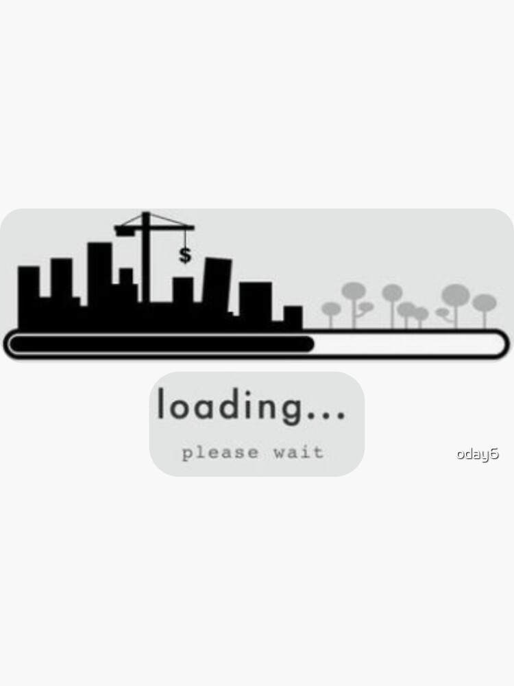 "wait please" Sticker for Sale by oday6 | Redbubble