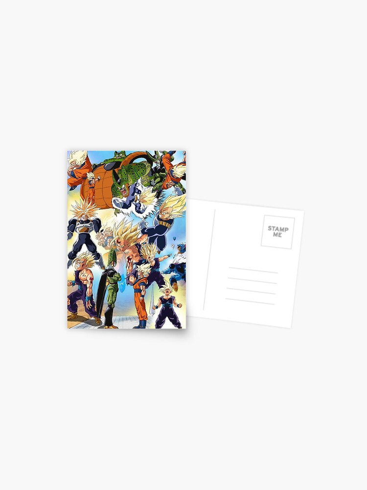 Dragon Ball Z - Cell Saga Postcard for Sale by BeeRyeCrafts