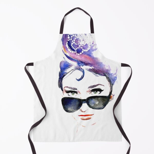 Audrey Hepburn Abstract Apron