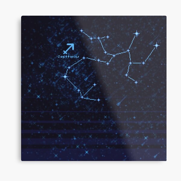 Zodiac Constellation Sagittarius Metal Print