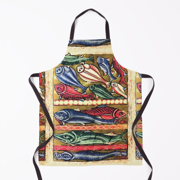 Item preview, FISHES Medieval Bestiary Antique Miniature designed and sold by BulganLumini.