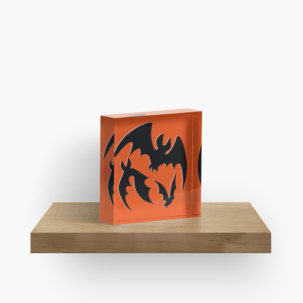 Blood Moon Bats Acrylic Block