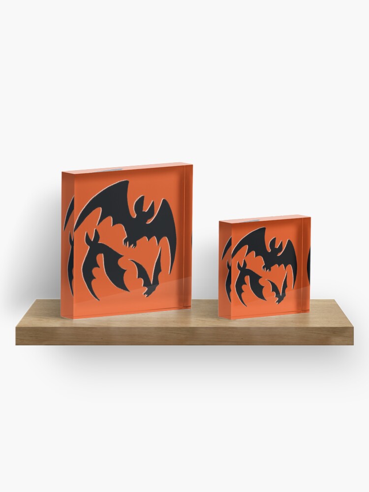 Alternate view of Blood Moon Bats Acrylic Block