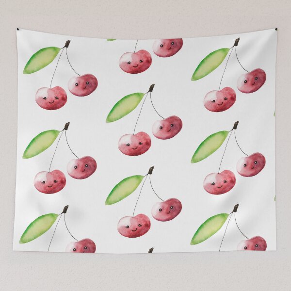 Aperçu de l'œuvre Cerises joyeuses créée et vendue par Squeak Studio.