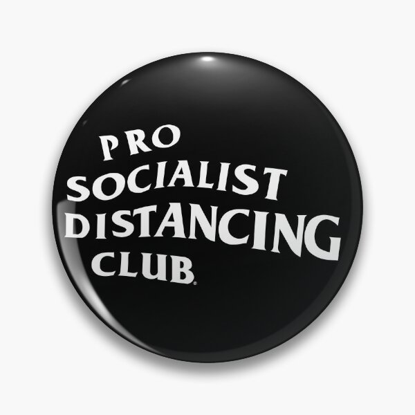 Item preview, Pro Socialist Distancing Club | White TXT designed and sold by agnumasalis.