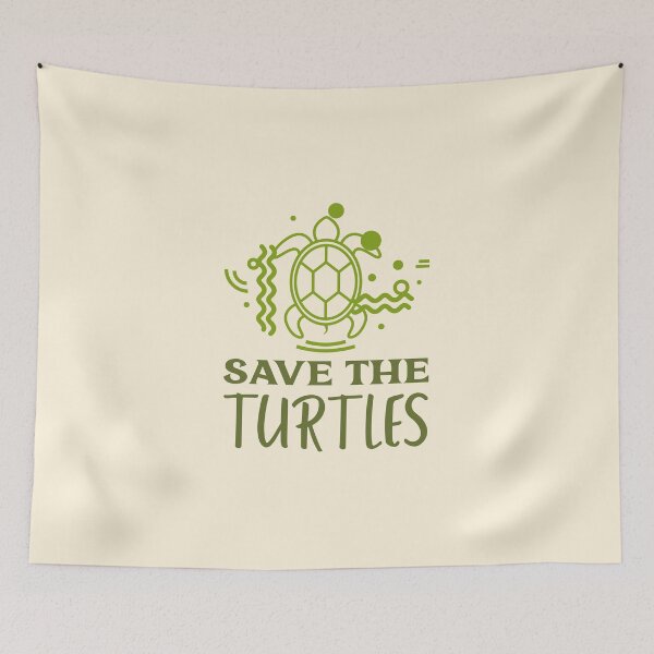 Item preview, Save the Turtles Funky Turtle designed and sold by Telle Garcia.