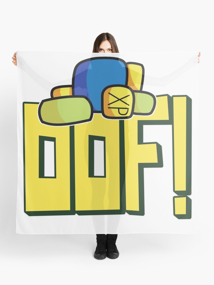 Roblox Oof Meme Funny Saying Gamer Gift Gaming Noob For Kids Scarf By Smoothnoob Redbubble - roblox noob saying oof