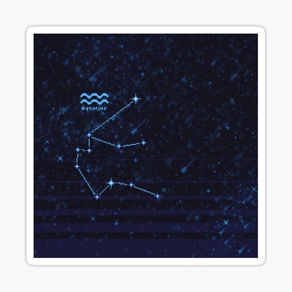 Zodiac Constellation Aquarius Sticker
