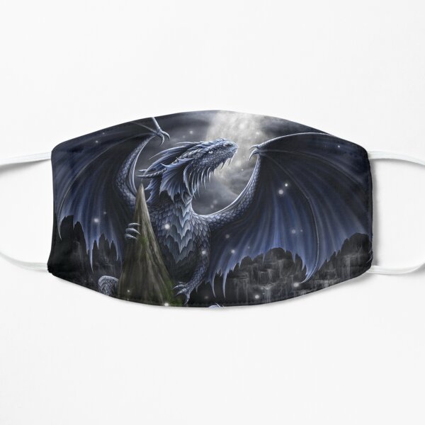 Blue Moon Dragon Flat Mask