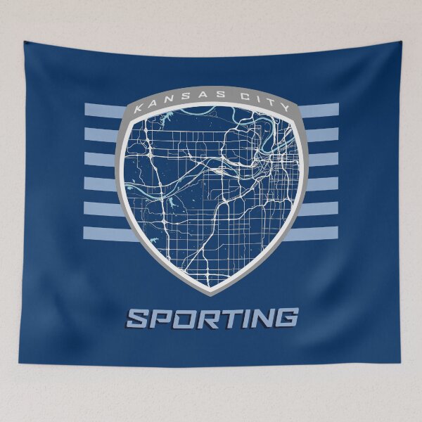 Item preview, Kansas City Map in Sporting Colors designed and sold by kelbyredux.