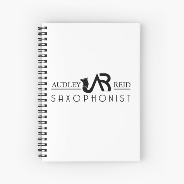 Audley Reid Saxophonist: White Series Spiral Notebook