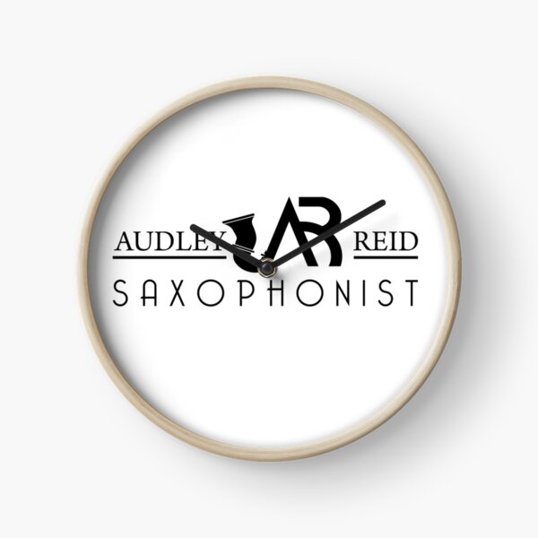 Audley Reid Saxophonist: White Series Clock