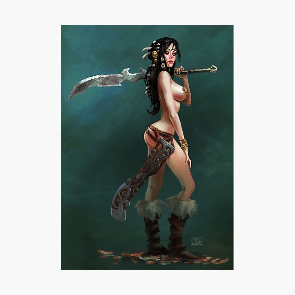 Warrior Woman Photographic Print