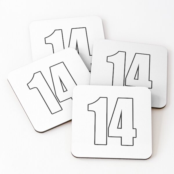 Item preview, 14 number fourteen - soccer sport shirt number designed and sold by GeogDesigns.