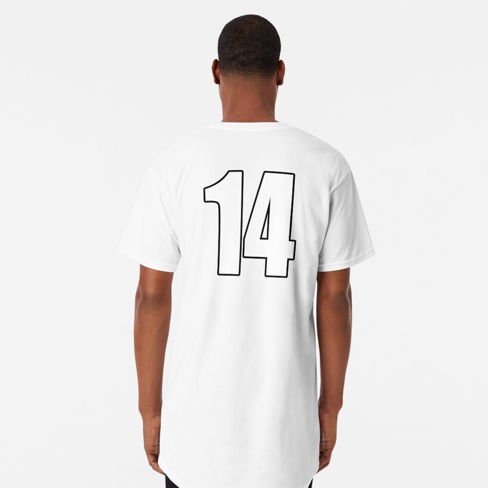 14 number fourteen - soccer sport shirt number Sticker by GeogDesigns