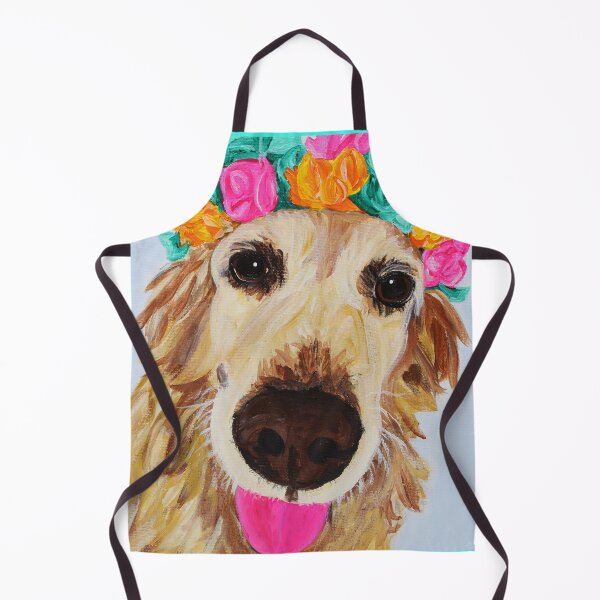 Item preview, Flower Girl Xena, the Golden Retriever designed and sold by Amanda A. Anthony.