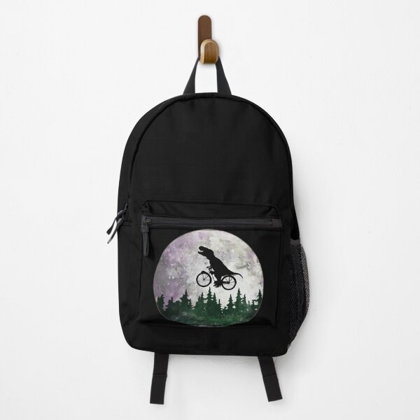 Item preview, Bike and t rex dinosaur on the moon green forest cute funny cool mask designed and sold by Collagedream.
