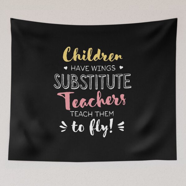 Item preview, Substitute Teacher Gifts - Beautiful Wings Quote designed and sold by betternotes.