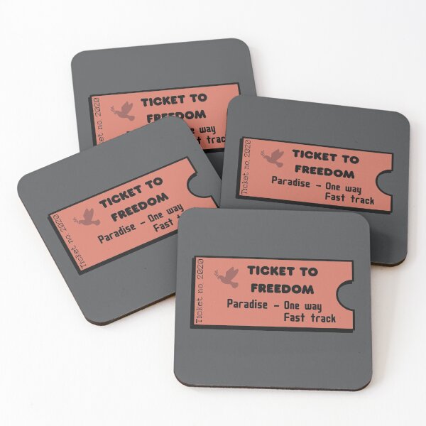 Item preview, Ticket to Freedom, Red designed and sold by Funful.