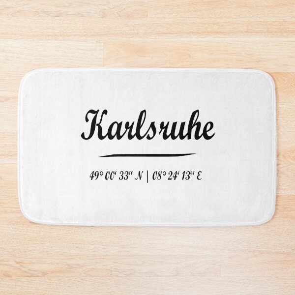 Item preview, Kalsruhe with coordinates designed and sold by GeogDesigns.