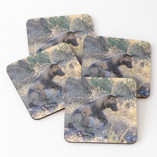 Item preview, Wild dog sitting with its pack designed and sold by SafariByMarisa.