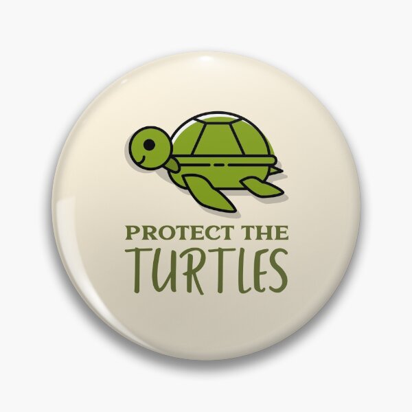 Item preview, Protect the Turtles Green Turtle designed and sold by Telle Garcia.