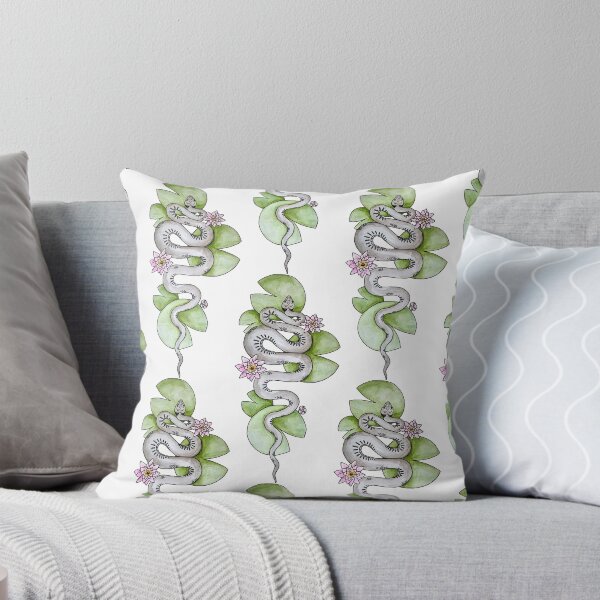 Item preview, Grass Snake with Lilies designed and sold by mayke920.
