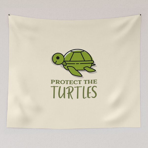 Item preview, Protect the Turtles Green Turtle designed and sold by Telle Garcia.