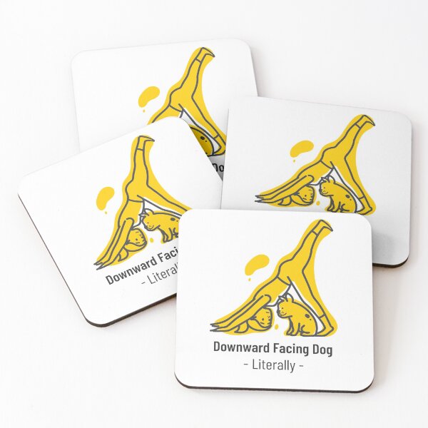 Item preview, Downward facing dog yoga asana Yoga girl - Funny yoga gift - Gift for yoga lovers and dog lovers designed and sold by TamGustam.