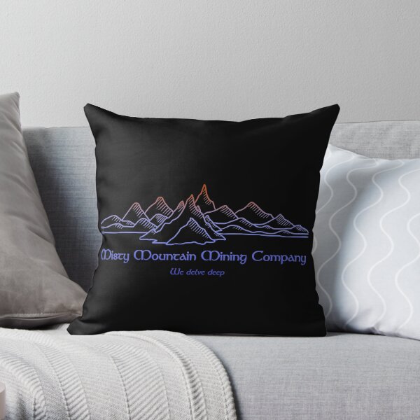 M.M. Mining Company Dk Throw Pillow