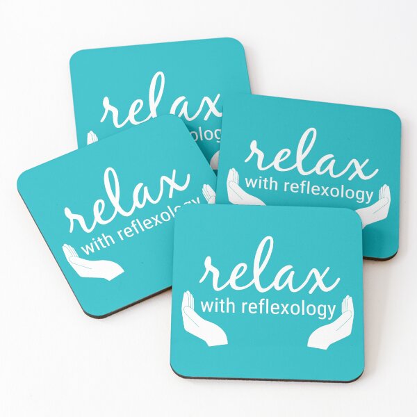 Item preview, Relax with Reflexology (white text) designed and sold by Onpointholistic.