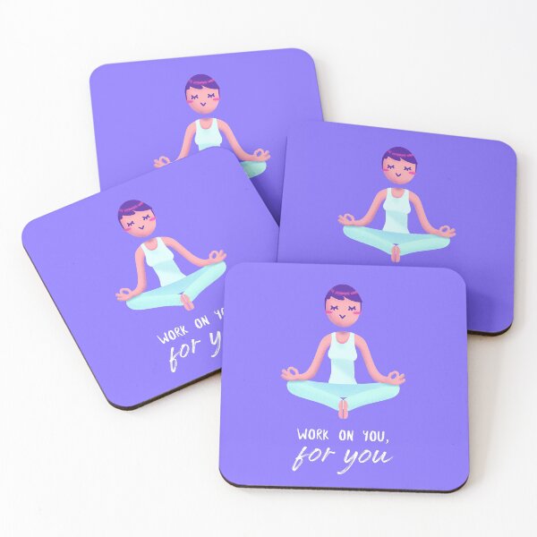 Item preview, "Work on you, for you" yoga asana namaste Yoga Life - Beautiful yoga gift - Gift for yoga lovers designed and sold by TamGustam.