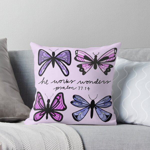Item preview, Purple Butterflies Psalm 77:14 designed and sold by faithprints.
