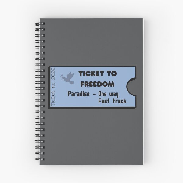 Item preview, Ticket to Freedom, Blue,  designed and sold by Funful.