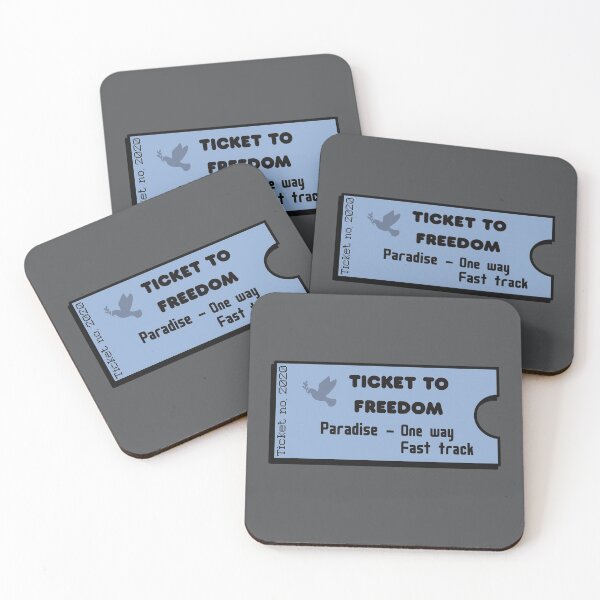 Item preview, Ticket to Freedom, Blue,  designed and sold by Funful.