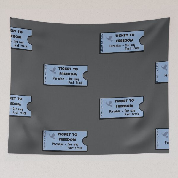 Item preview, Ticket to Freedom, Blue,  designed and sold by Funful.