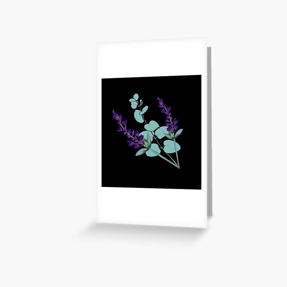 Eucalyptus and lavender Greeting Card