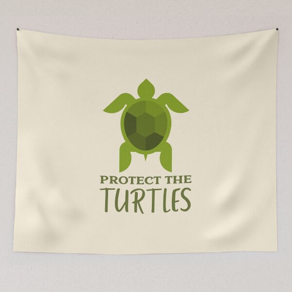 Item preview, Protect the Turtles Hard Shell Turtle designed and sold by Telle Garcia.