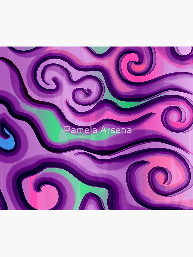Psychedelic Swirls and Lines Pattern by xpressio