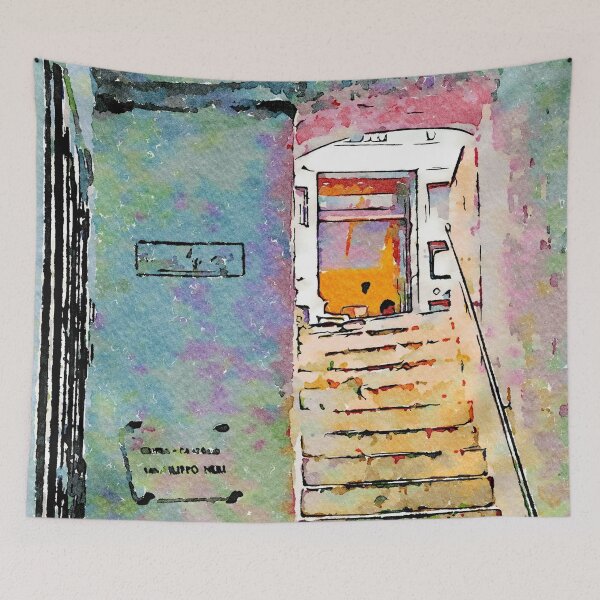 Item preview, Amalfi: staircase in covered alley designed and sold by Giuseppe Cocco.