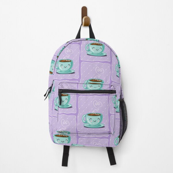 Item preview, Happy Coffee Purple designed and sold by ElephantShoe.