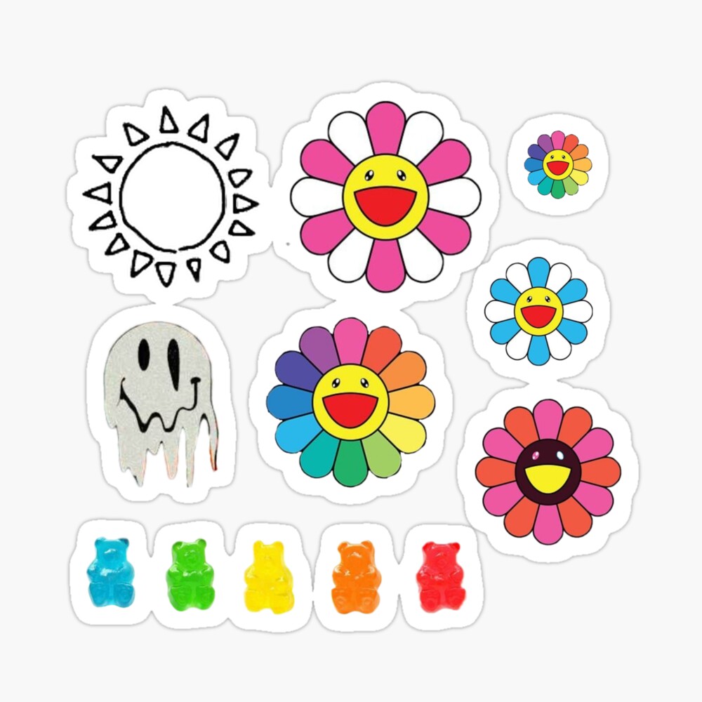 indie aesthetic sticker pack canvas print for sale by soniahajiyani redbubble