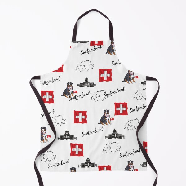 Item preview, Switzerland Flag Bernese Mountain Dog Design designed and sold by Traveledesigns.