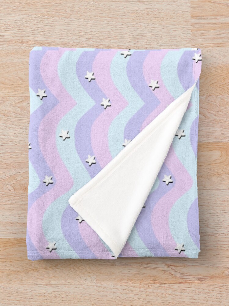 "Cute Aesthetic Pastel Stars" Throw Blanket for Sale by spillthebeenz Redbubble