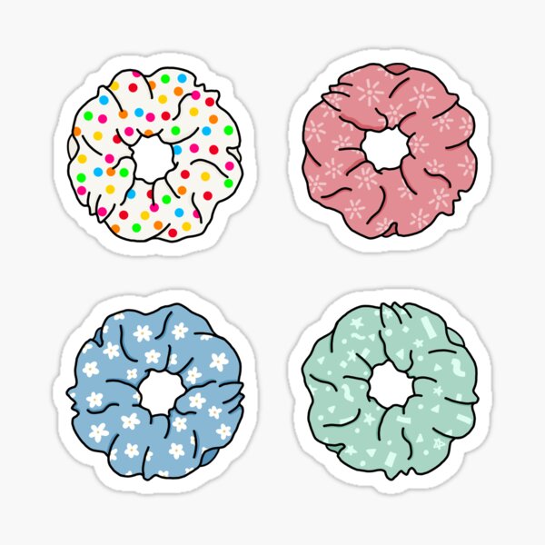 Colourful Scrunchies Sticker