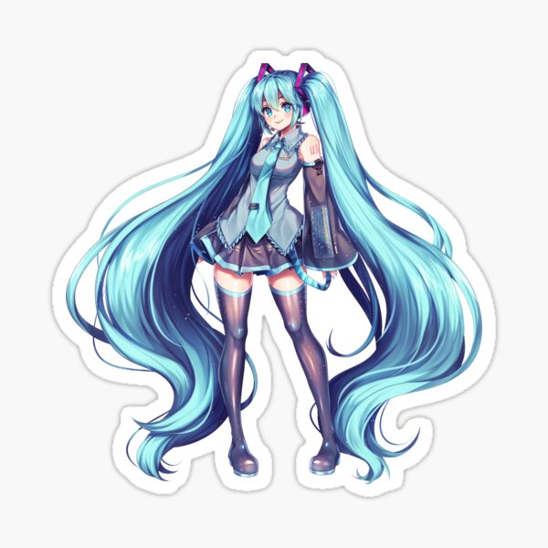 Hatsune Miku Sticker For Sale By Sasucchi95 Redbubble