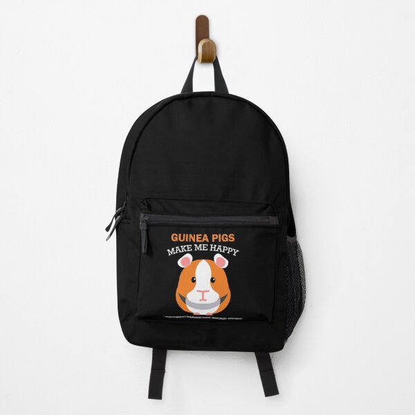Funny guinea pigs make me happy People make me head hurt,Gift Idea For Guinea Pig Backpack
